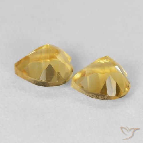 1.47 ct natürliche Golden Citrin-Edelsteine, Herz, VVS-VS