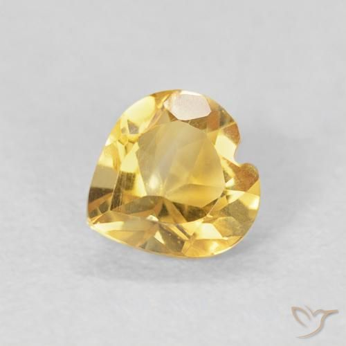 9,17 ctw natürlicher Golden Citrin, Herz, VVS
