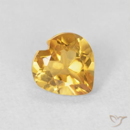9,17 ctw natürlicher Mittleres Gold Citrin, Herz, VVS