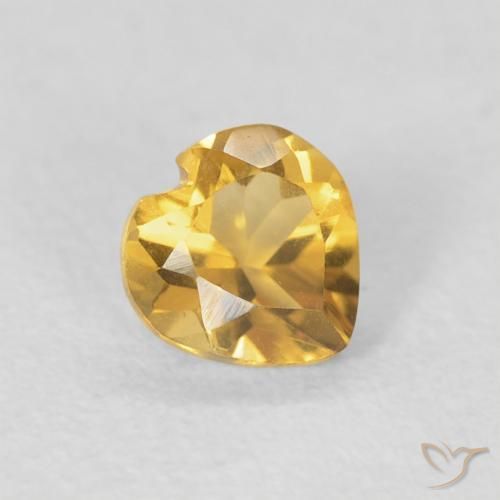 9,17 ctw natürlicher Tiefes Gold Citrin, Herz, VVS