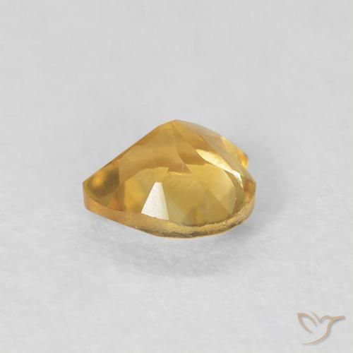 9,17 ctw natürlicher Tiefes Gold Citrin, Herz, VVS