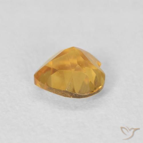 9,17 ctw natürlicher gold-orange Citrin, Herz, VVS