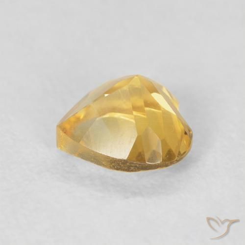 9,17 ctw natürlicher Tiefes Gold Citrin, Herz, VVS-VS