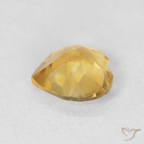 9,17 ctw natürlicher Tiefes Gold Citrin, Herz, VVS-VS