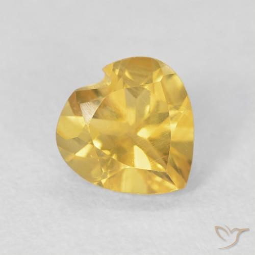 9,17 ctw natürlicher Tiefes Gold Citrin, Herz, VVS-VS