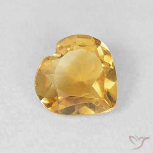 9,17 ctw natürlicher gold-orange Citrin, Herz, VVS-VS