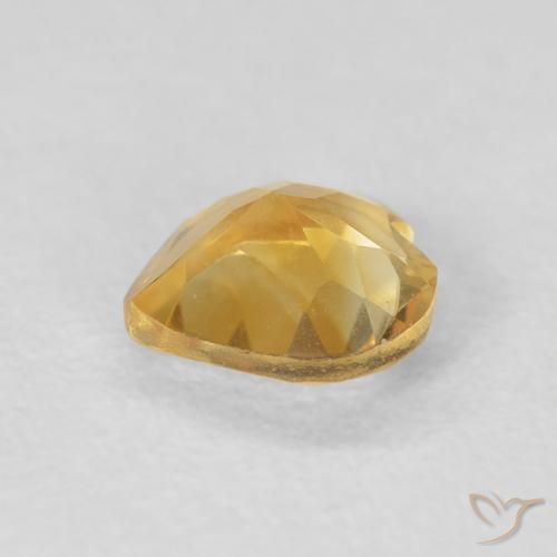 9,17 ctw natürlicher gold-orange Citrin, Herz, VVS-VS