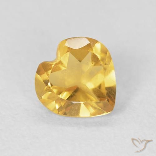 9,17 ctw natürlicher Mittleres Gold Citrin, Herz, VVS-VS