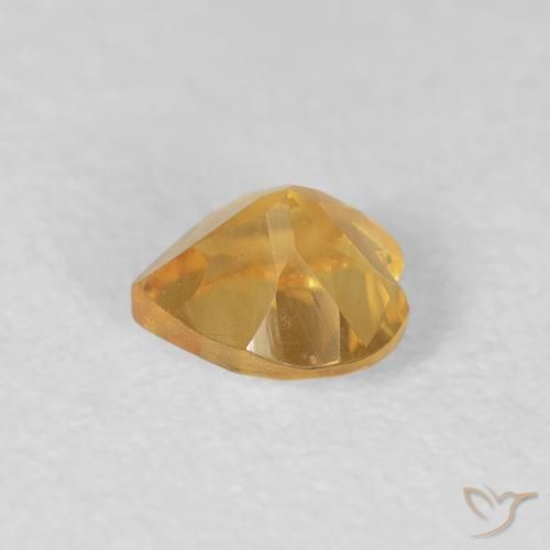 9,17 ctw natürlicher gold-orange Citrin, Herz, VVS