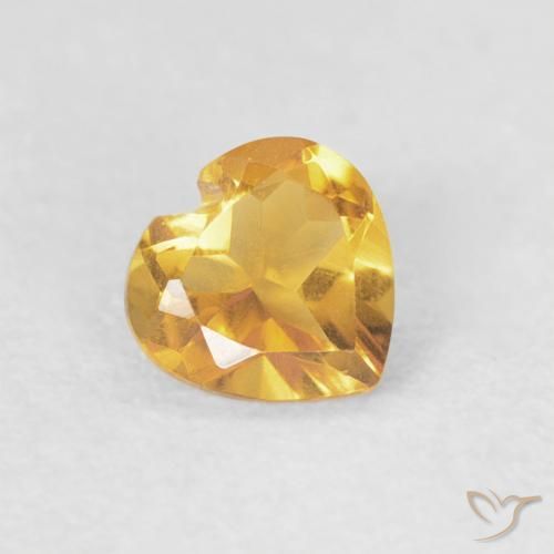 9,17 ctw natürlicher Helles Gold Citrin, Herz, VVS-VS