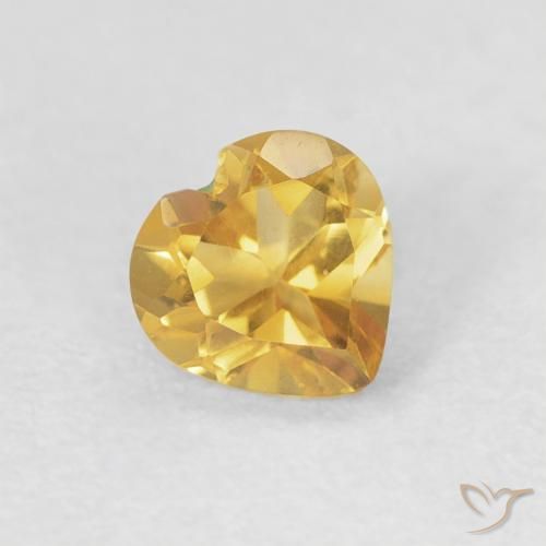 9,17 ctw natürlicher Helles Gold Citrin, Herz, VVS-VS