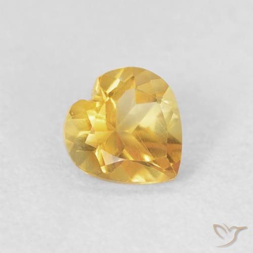 9,17 ctw natürlicher Mittelgold Citrin, Herz, VVS-VS