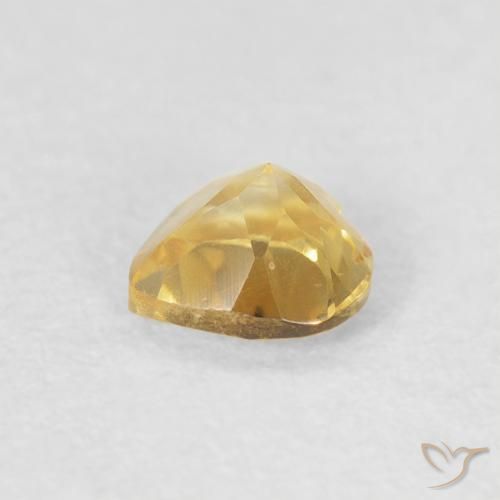9,17 ctw natürlicher Mittelgold Citrin, Herz, VVS-VS