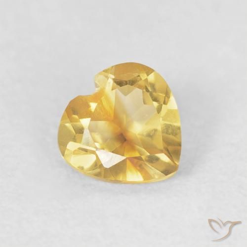 9,17 ctw natürlicher gold-orange Citrin, Herz, VVS-VS
