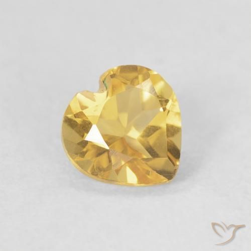 9,17 ctw natürlicher gold-orange Citrin, Herz, VVS-VS