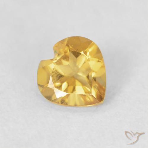 9,17 ctw natürlicher Mittelgold Citrin, Herz, VVS-VS