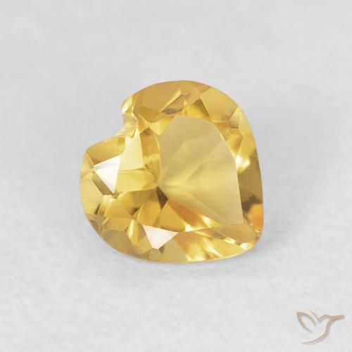 9,17 ctw natürlicher Mittelgold Citrin, Herz, VVS-VS