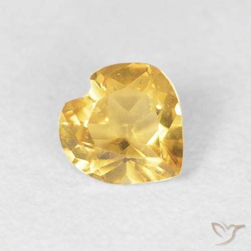 9,17 ctw natürlicher Hell Gold Citrin, Herz, VVS