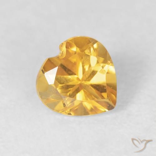 9,17 ctw natürlicher Golden Citrin, Herz, VVS