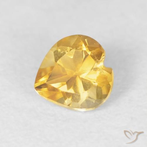 9,17 ctw natürlicher Golden Citrin, Herz, VVS