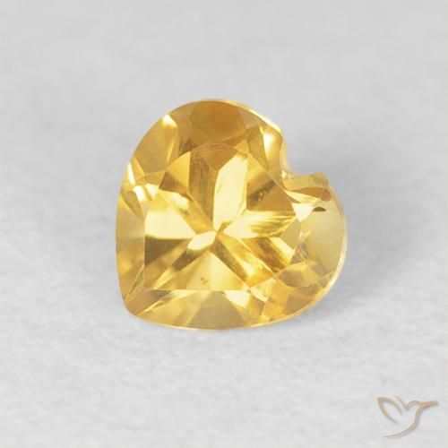 9,17 ctw natürlicher Mittelgold Citrin, Herz, VVS