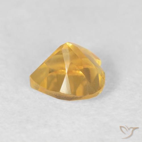 9,17 ctw natürlicher Mittelgold Citrin, Herz, VVS