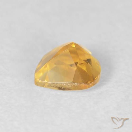 9,17 ctw natürlicher gold-orange Citrin, Herz, VVS