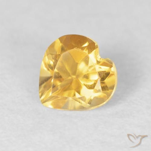 9,17 ctw natürlicher gold-orange Citrin, Herz, VVS