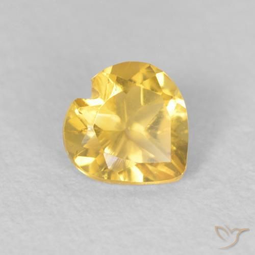 9,17 ctw natürlicher gold-orange Citrin, Herz, VVS