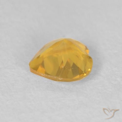9,17 ctw natürlicher gold-orange Citrin, Herz, VVS
