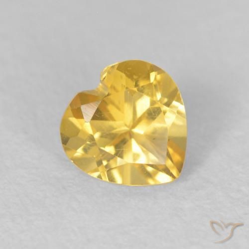 9,17 ctw natürlicher gold-orange Citrin, Herz, VVS