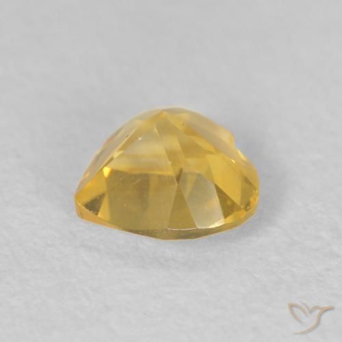 9,17 ctw natürlicher gold-orange Citrin, Herz, VVS