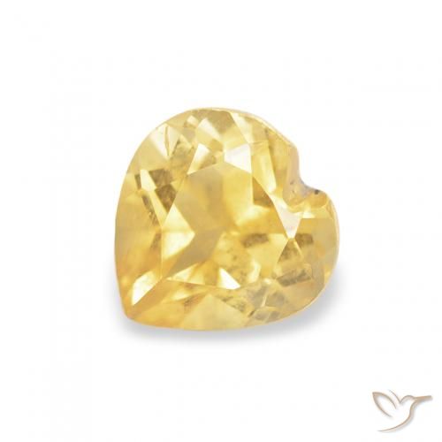 9,17 ctw natürlicher Mittleres Gold Citrin, Herz, VS