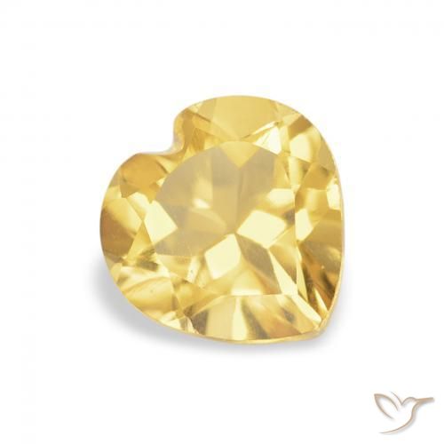9,17 ctw natürlicher Mittelgold Citrin, Herz, VVS-VS