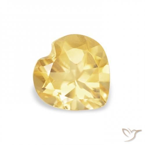 9,17 ctw natürlicher Mittelgold Citrin, Herz, VVS-VS