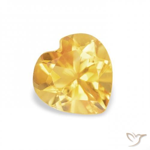 9,17 ctw natürlicher gold-orange Citrin, Herz, VVS-VS