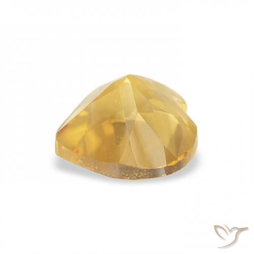 9,17 ctw natürlicher gold-orange Citrin, Herz, VVS-VS