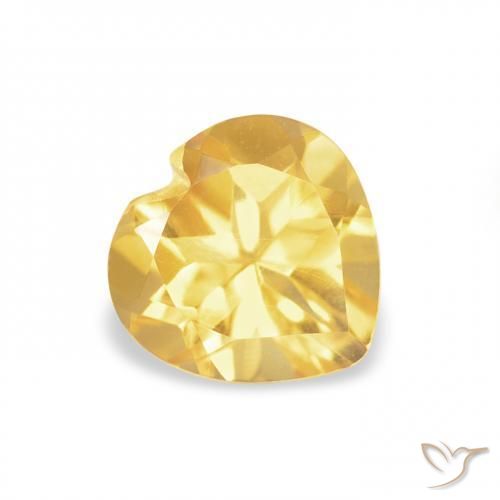 9,17 ctw natürlicher gold-orange Citrin, Herz, VVS-VS