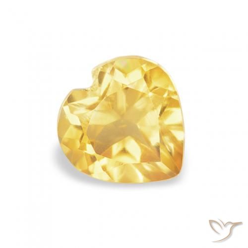9,17 ctw natürlicher Mittelgold Citrin, Herz, VVS-VS
