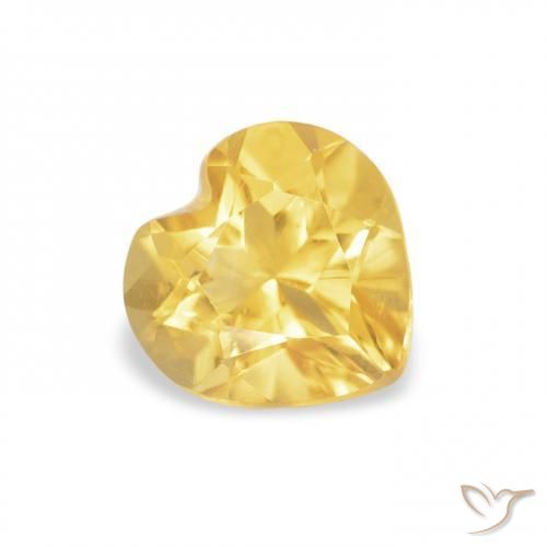 9,17 ctw natürlicher gold-orange Citrin, Herz, VVS-VS