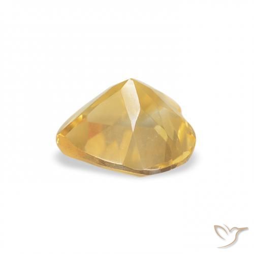 9,17 ctw natürlicher gold-orange Citrin, Herz, VVS-VS