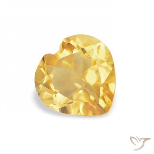 9,17 ctw natürlicher gold-orange Citrin, Herz, VVS-VS