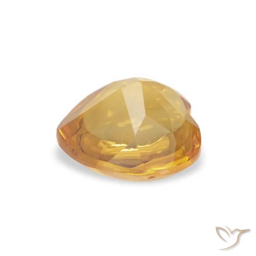9,17 ctw natürlicher Mittleres Gold Citrin, Herz, Transparent