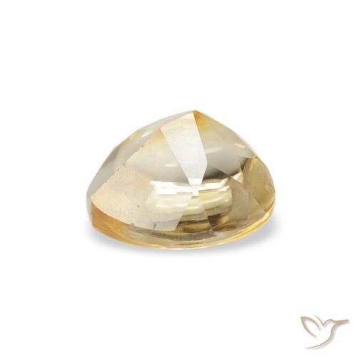 9,17 ctw natürlicher Hell Gold Citrin, Herz, Transparent