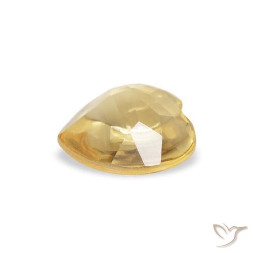 9,17 ctw natürlicher Hell Gold Citrin, Herz, Transparent