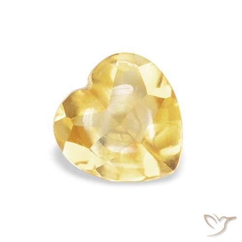 9,17 ctw natürlicher gold-orange Citrin, Herz, Transparent