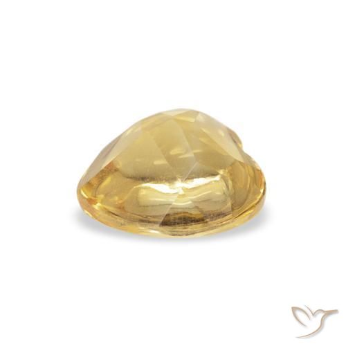 9,17 ctw natürlicher gold-orange Citrin, Herz, Transparent