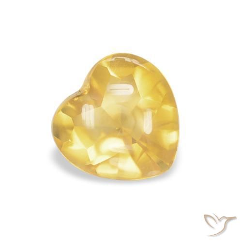 9,17 ctw natürlicher Mittleres Gold Citrin, Herz, Transparent