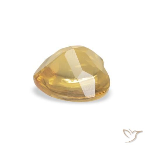 9,17 ctw natürlicher Mittleres Gold Citrin, Herz, Transparent