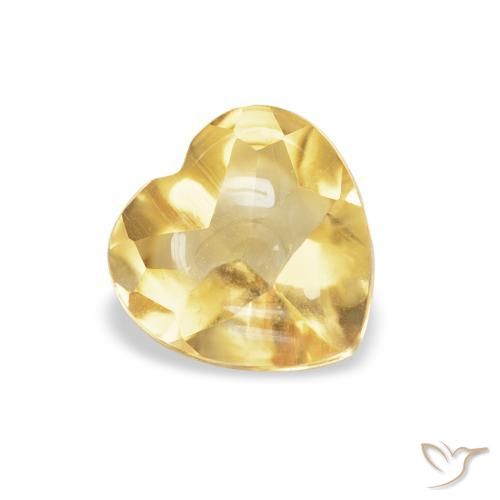 9,17 ctw natürlicher Golden Citrin, Herz, Transparent